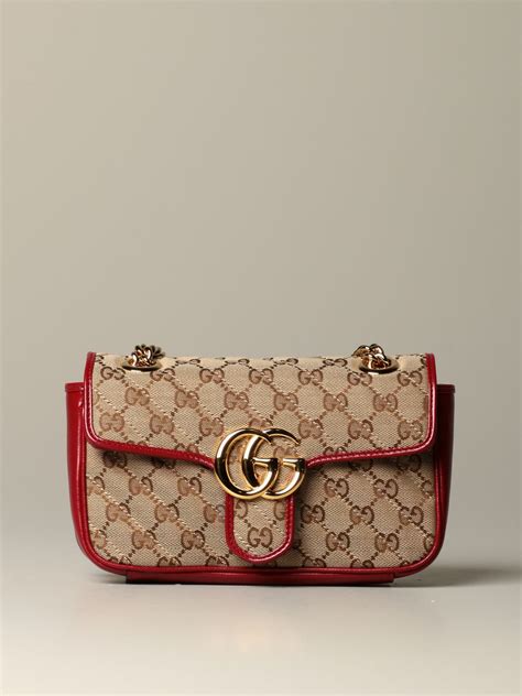 gucci tracolla catena|Gucci Borsa a Tracolla GG Marmont Mini .